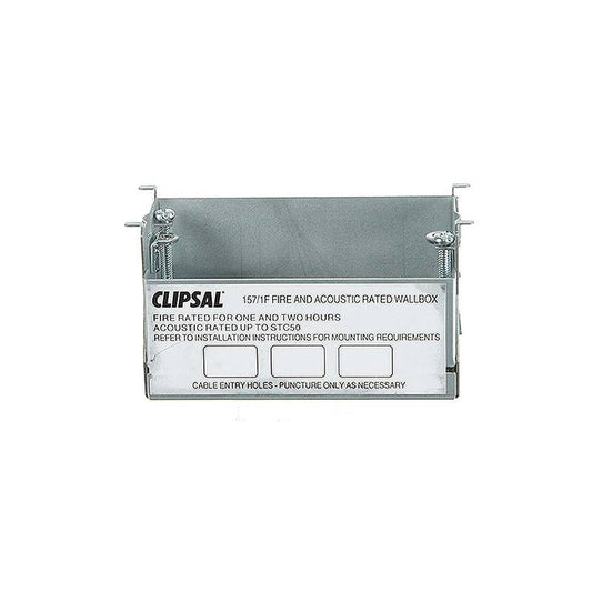 Clipsal - Fire Rated Wall Box (and Acoustic Rated) 157/1F