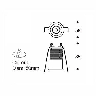Allier 12 Downlight Recessed Fixed IP20