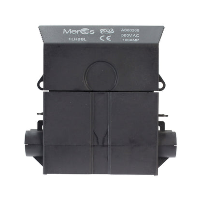 Black Wired Service Fuse Holder - 100A 500V 22x57mm