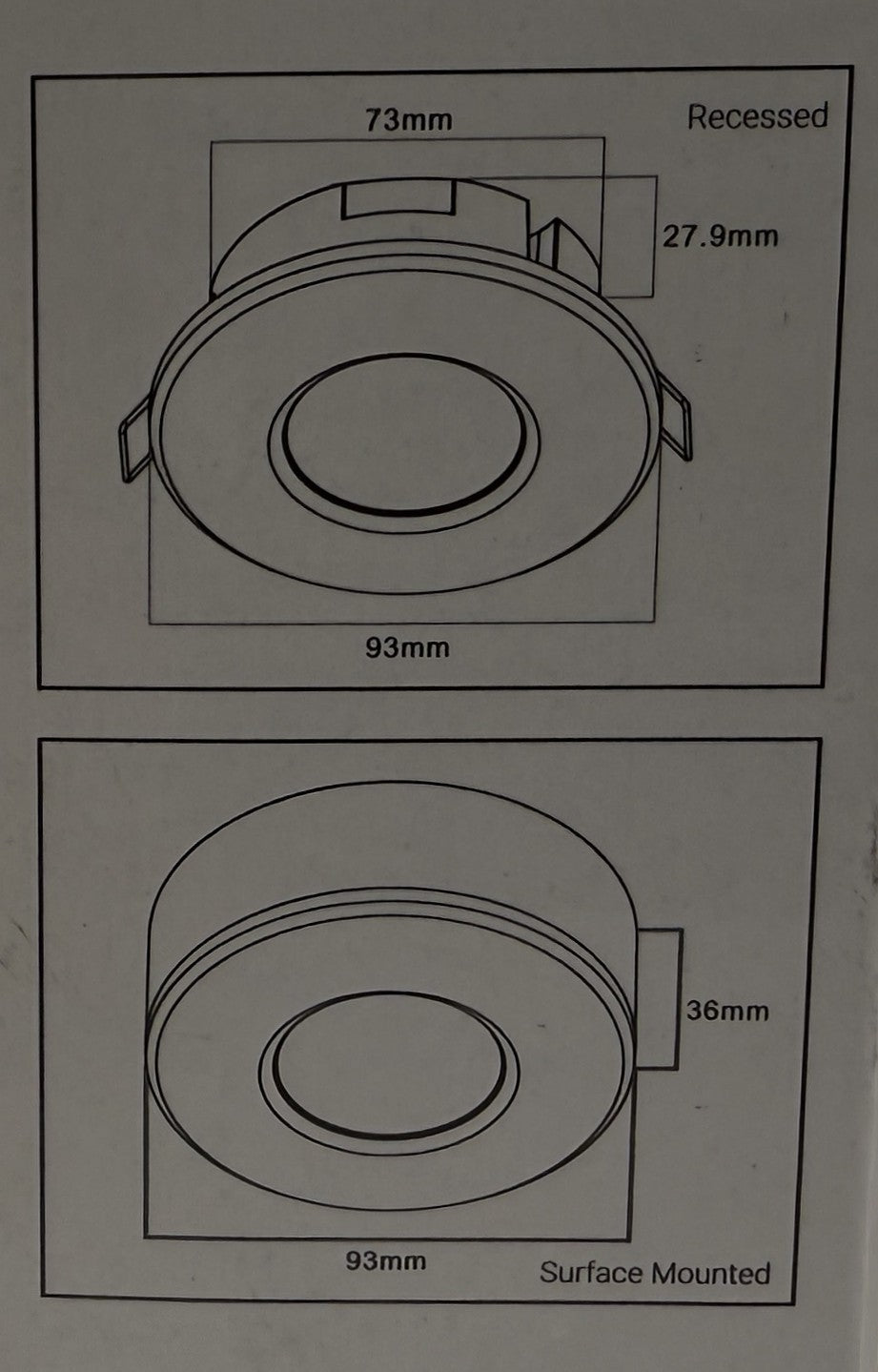 360 Degree Surface Mount PIR Sensor
