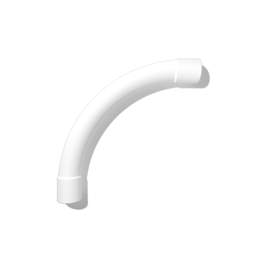 NBN Sweep - 20mm x 90° SWEEP BEND 100mm RADIUS