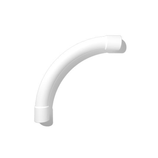 NBN Sweep - 20mm x 90° SWEEP BEND 100mm RADIUS