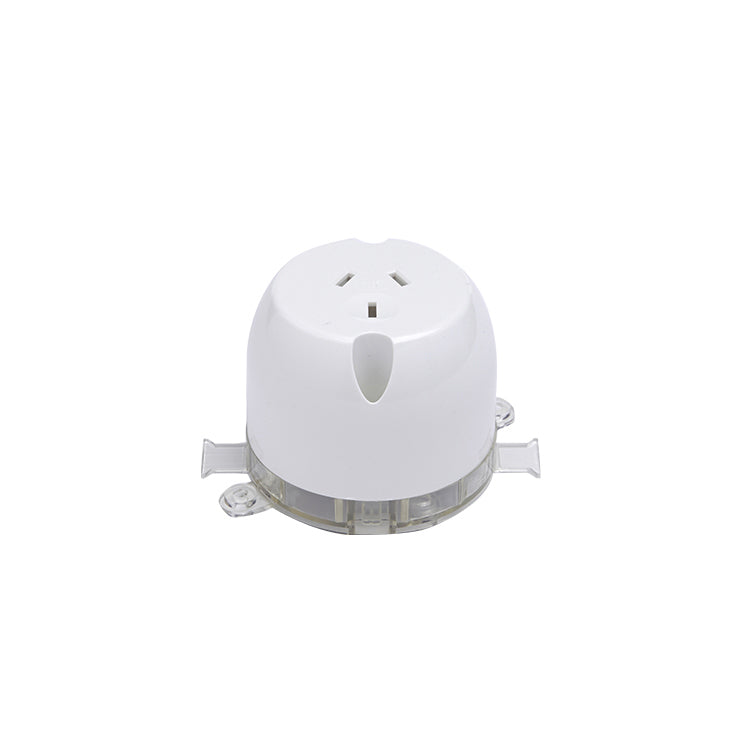 Surface Mount Single Plug Base Surface 250V 10A 3-Pin