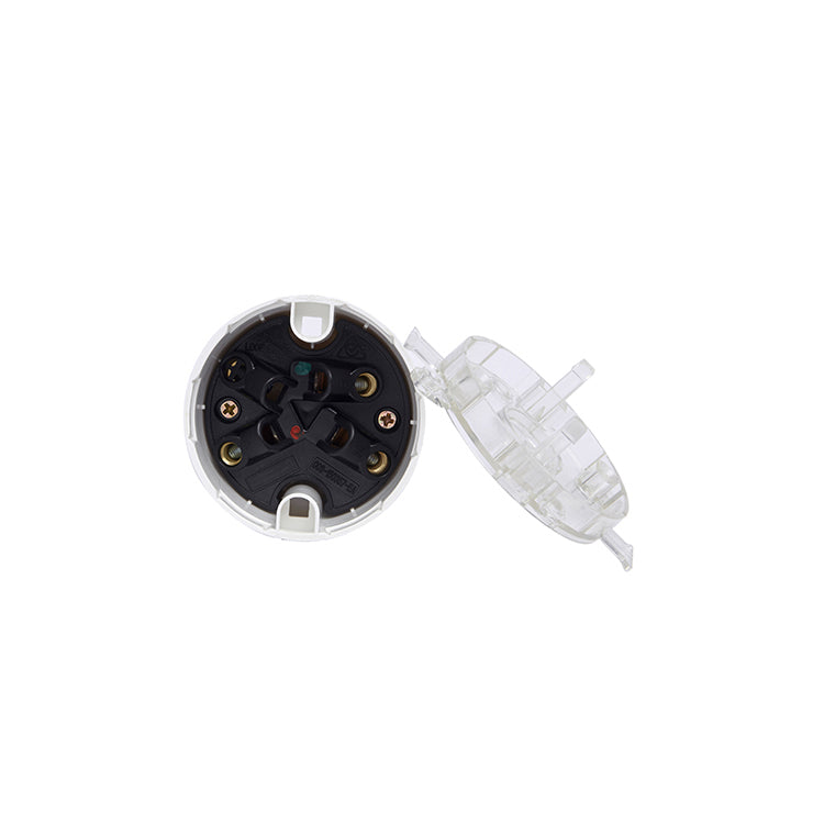 Surface Mount Single Plug Base Surface 250V 10A 3-Pin